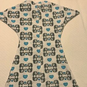 Fleece zipadee-zip, size medium (6-12 months)